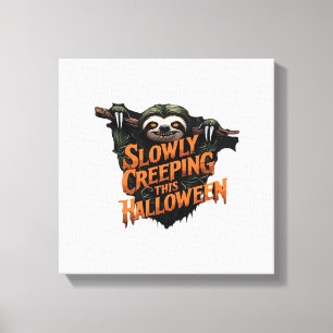 Langsam Schleichend Dieses Halloween - Gruseliger Leinwanddruck