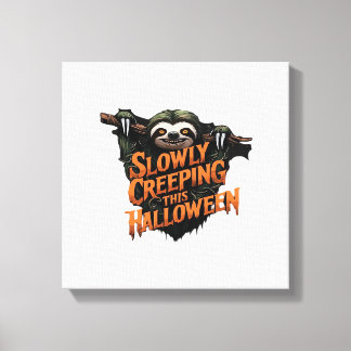 Langsam Schleichend Dieses Halloween - Gruseliger  Leinwanddruck