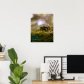 "Langsam und beständig gewinnt das Rennen." Aesop Poster (Heimbüro)