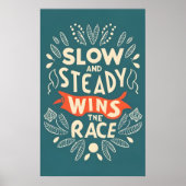 Langsam und beständig gewinnt das Rennen Poster (Vorne)