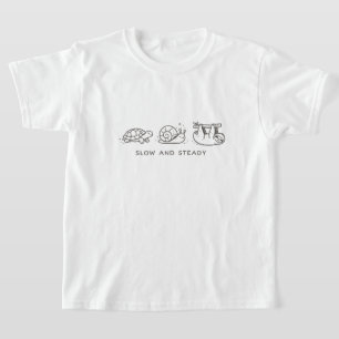 Langsam und Beständig Kinder T-Shirt