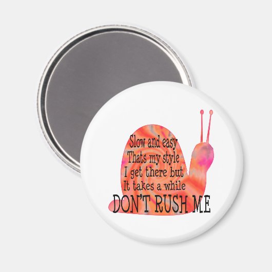 langsam und einfach magnet (Vorderseite/Rückseite)