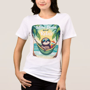 Langsam und entspannt Tri-Blend shirt