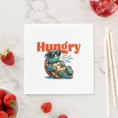 Langsam und hungrig - Coole Schildkröte Serviette (Beispiel)