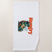 Langsam und hungrig - Coole Schildkröte Strandtuch (Vorderseite)