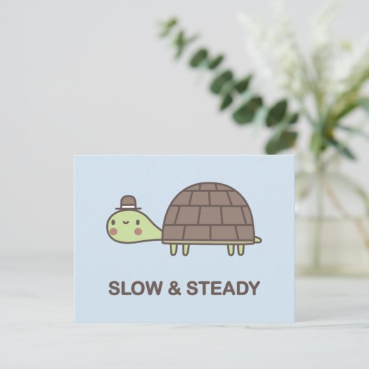 Langsam und stetig postkarte (Stehend Vorderseite)