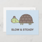 Langsam und stetig postkarte (Vorne/Hinten)