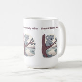 **"Langsam und stetig siegt – Motivierender süßer  Kaffeetasse (VorderseiteRechts)