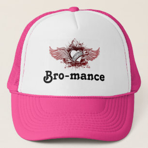 Langsam-Weißes Logo, Bro-mance Truckerkappe
