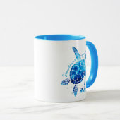 Langsam werden und das Leben genießen Schildkröte Tasse (VorderseiteRechts)