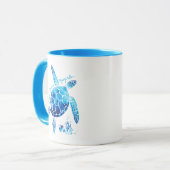 Langsam werden und das Leben genießen Schildkröte Tasse (Vorderseite Links)