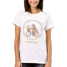 Langsam werden und die Blumen riechen Frauen Sloth
