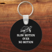 Langsame Bewegung über kein Motion Turtle Meme 1 Schlüsselanhänger (Vorderseite)