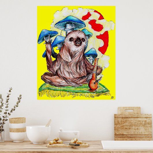 Langsame Bewegungen und gute Beats Poster (Küche)