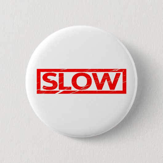 Langsame Briefmarke Button (Vorderseite)