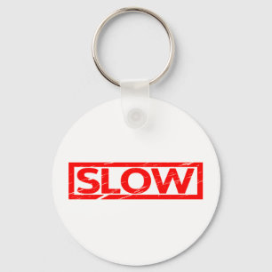 Langsame Briefmarke Schlüsselanhänger