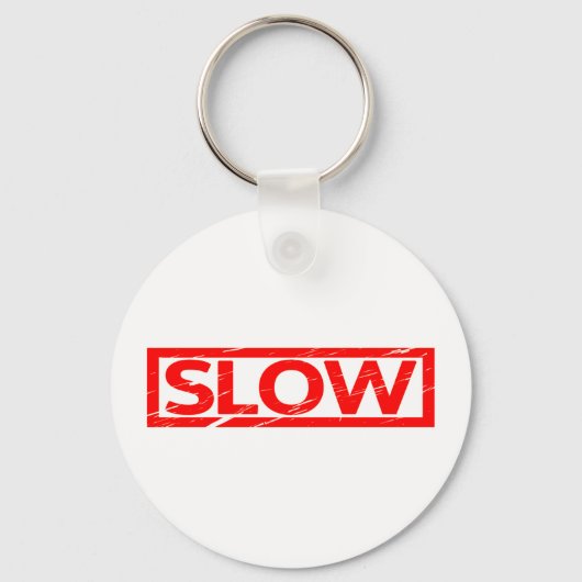 Langsame Briefmarke Schlüsselanhänger (Vorderseite)