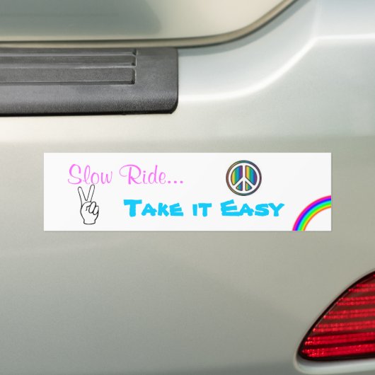 Langsame Fahrt nehmen es einfach Autoaufkleber (Auf Auto)