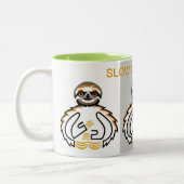 Langsame Flöten - wild lebende Tiere - Natur Zweifarbige Tasse (Links)