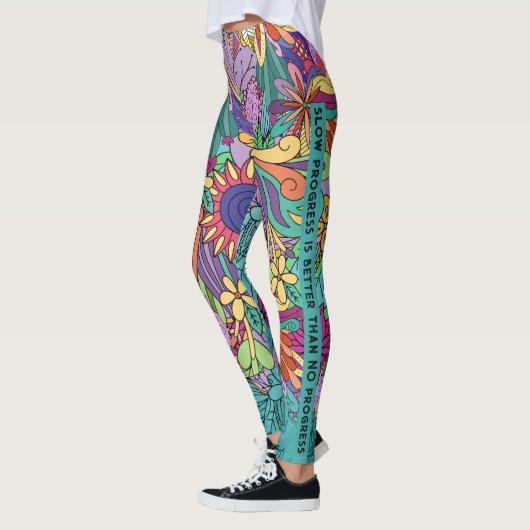 Langsame Fortschritte sind besser als keine Fortsc Leggings (Links)