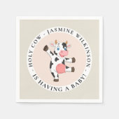 Langsame geschlechtsneutrale Babydusche Serviette (Vorderseite)