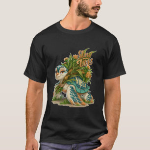 Langsame Gezeiten Vibes Süße Meeresschildkröte T-Shirt
