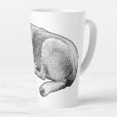 Langsame Hitze, geschlossene Augen Milchtasse (Rechte Ecke)