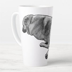 Langsame Hitze, geschlossene Augen Milchtasse