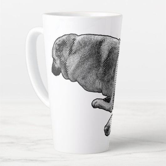 Langsame Hitze, geschlossene Augen Milchtasse (Linke Ecke)