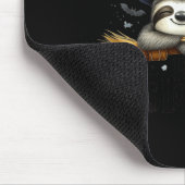 Langsame Hokus-Frauen lustiger Halloween-Faultier- Mousepad (Ecke)
