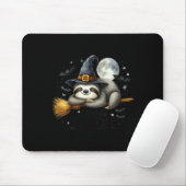 Langsame Hokus-Frauen lustiger Halloween-Faultier- Mousepad (Mit Mouse)