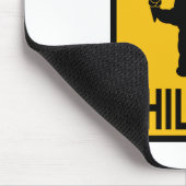 Langsame Kinderfette KinderStraßenschild-Parodie Mousepad (Ecke)