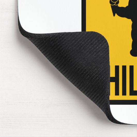 Langsame Kinderfette KinderStraßenschild-Parodie Mousepad (Ecke)