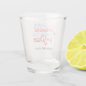 Langsame Läufer Club Funny Zitat Blue Orange Text Schnapsglas (Rückseite)