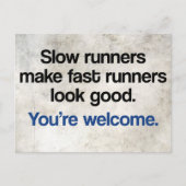 Langsame Läufer Postkarte (Vorderseite)