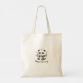 Langsame Morgen-Panda-Tragetasche | Süße gemütlich Tragetasche (Rückseite)