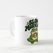 Langsame Morgen Süßer Frosch Kaffeetasse (Vorderseite Links)