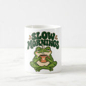 Langsame Morgen Süßer Frosch Kaffeetasse (Mittel)