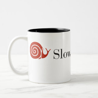 Langsame Nahrung-NYC Zweiton Kaffee-Tasse Zweifarbige Tasse