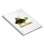 Langsame Pokes - Niedliche Schildkröte und Schneck Notizblock (Rechte Seite)