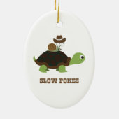 Langsame Pokes - Schnecke und Schildkröte Keramikornament (Hinten)