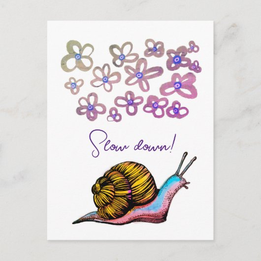 Langsame Postkarte (Vorderseite)