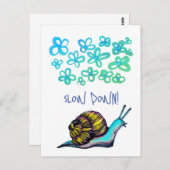 Langsame Postkarte (Vorne/Hinten)