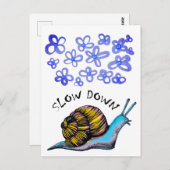 Langsame Postkarte (Vorne/Hinten)