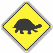 Langsame Schildkröte Silhouette Clip Art Schildkrö Aufkleber (Vorderseite)