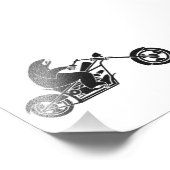 Langsame Schlange auf einem schnellen Fahrrad Fotodruck (Ecke)