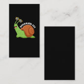 Langsame Schnecke mit Sonnenbrille Slug Fan Visitenkarte (Vorne/Hinten)