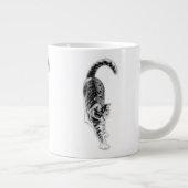 Langsame Stretch Tabby Katze Tasse (Rechts)