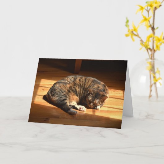 Langsame Tage, Karte (Gelbe Blume)