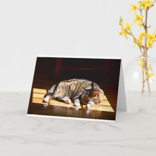 Langsame Tage, Karte (Gelbe Blume)